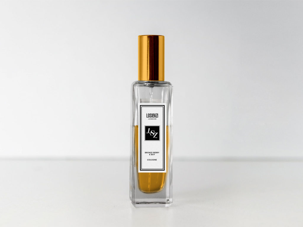 Free Slim Cologne / Perfume / Scent Bottle Mock-up PSD