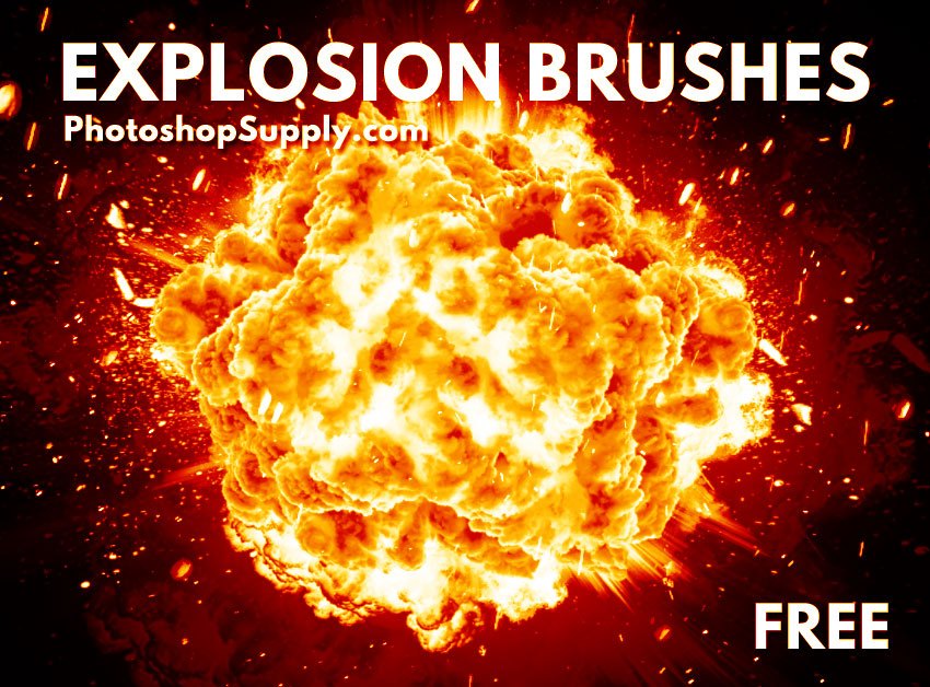Free Explosion Photoshop Brushes