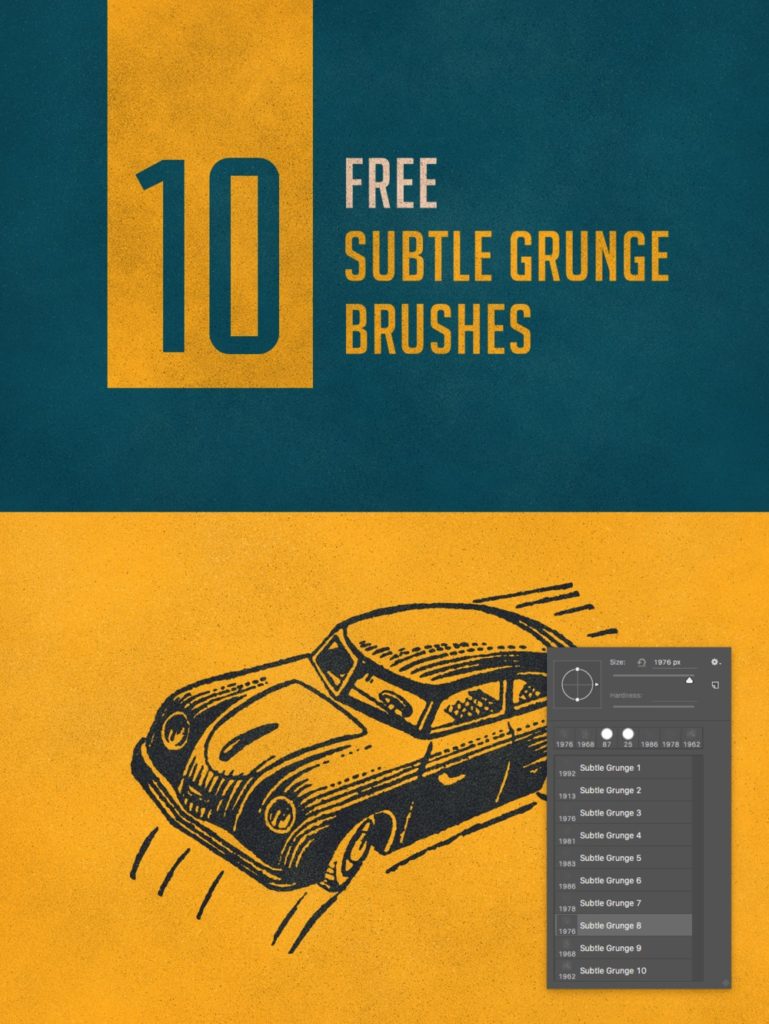 Free 10 Subtle Grunge Brushes