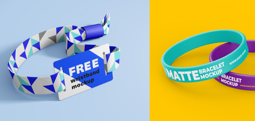 free wristband mockups