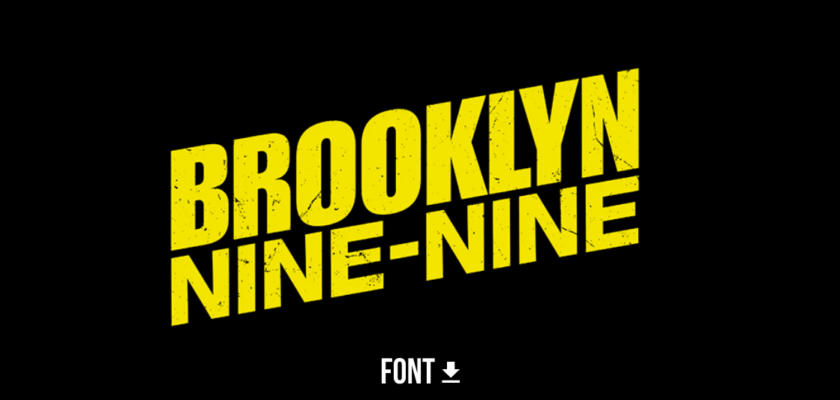 Brooklyn nine nine font