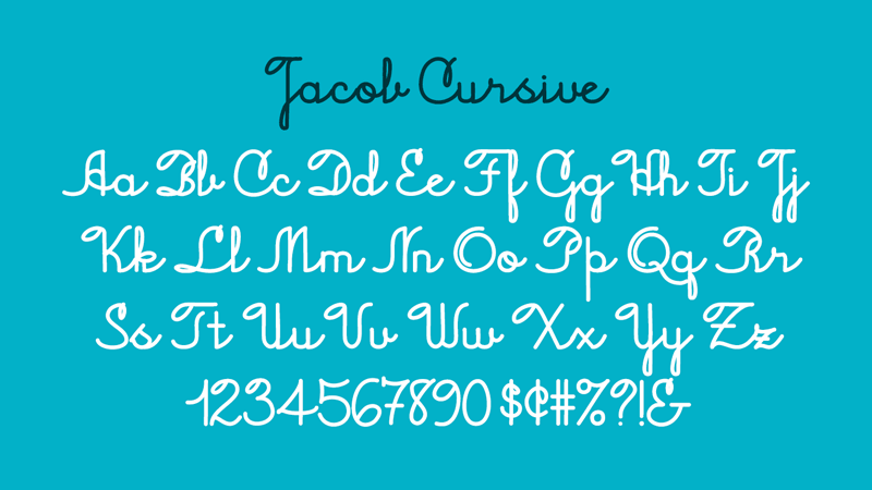 tshirt cursive font