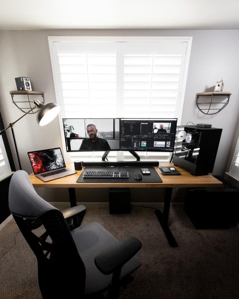 Video Editor Desk Setup