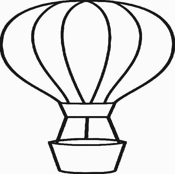 Coloring Book Pages Of Hot Air Balloons