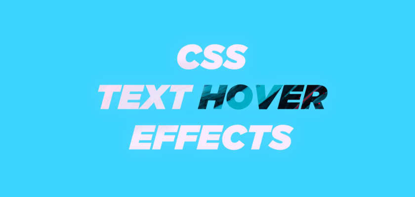 20 CSS Text Hover Effects From Codepen - Graphic Pie