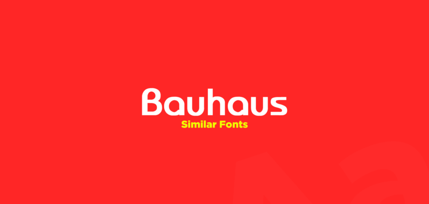 bauhaus-similar-fonts