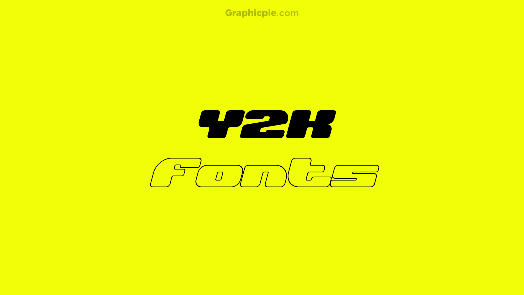14 Handpicked Y2K Fonts (2023) - Graphic Pie