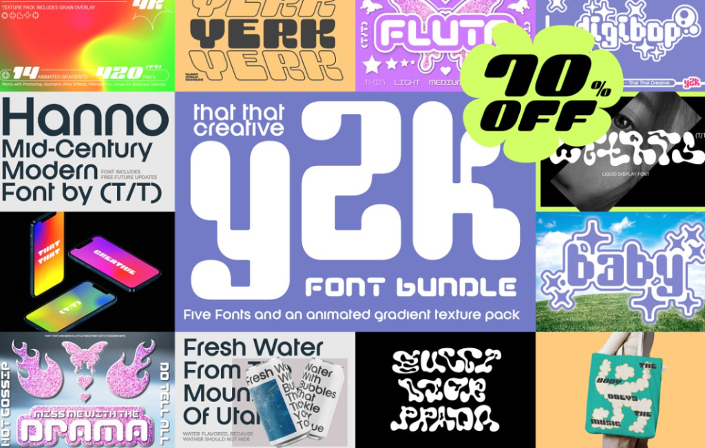 best y2k fonts