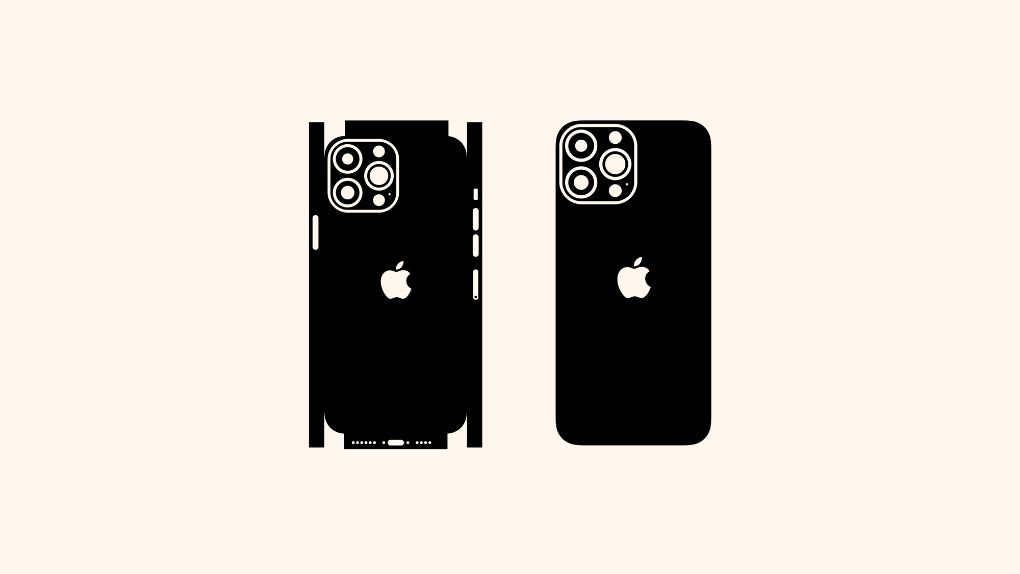iPhone 13 Pro Max Skin Template Graphic Pie