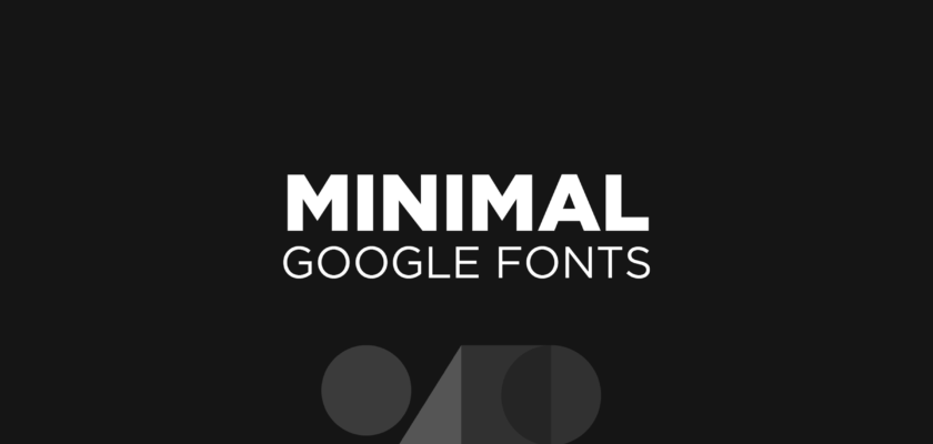 minimalist-google-fonts