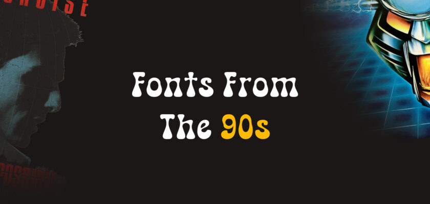 fonts from 90s