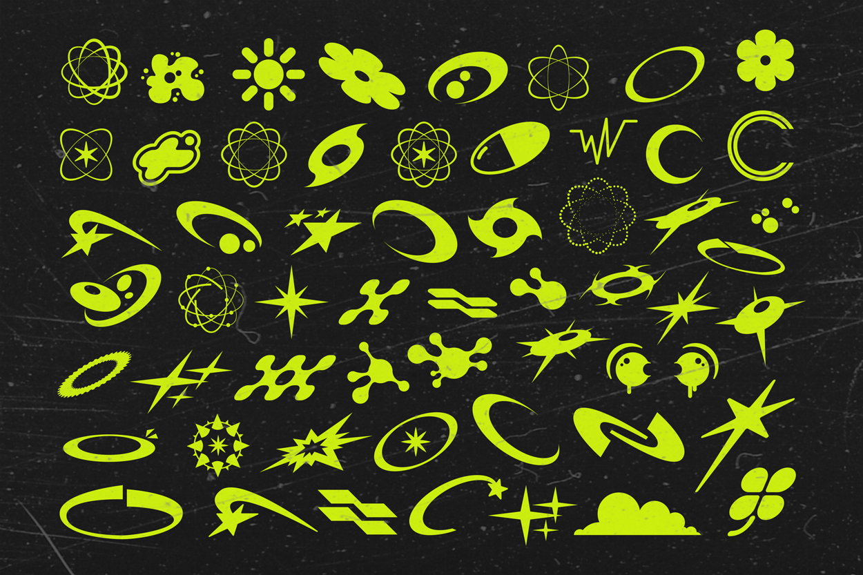 Y2K Icons & Shapes Bundle - Graphic Pie