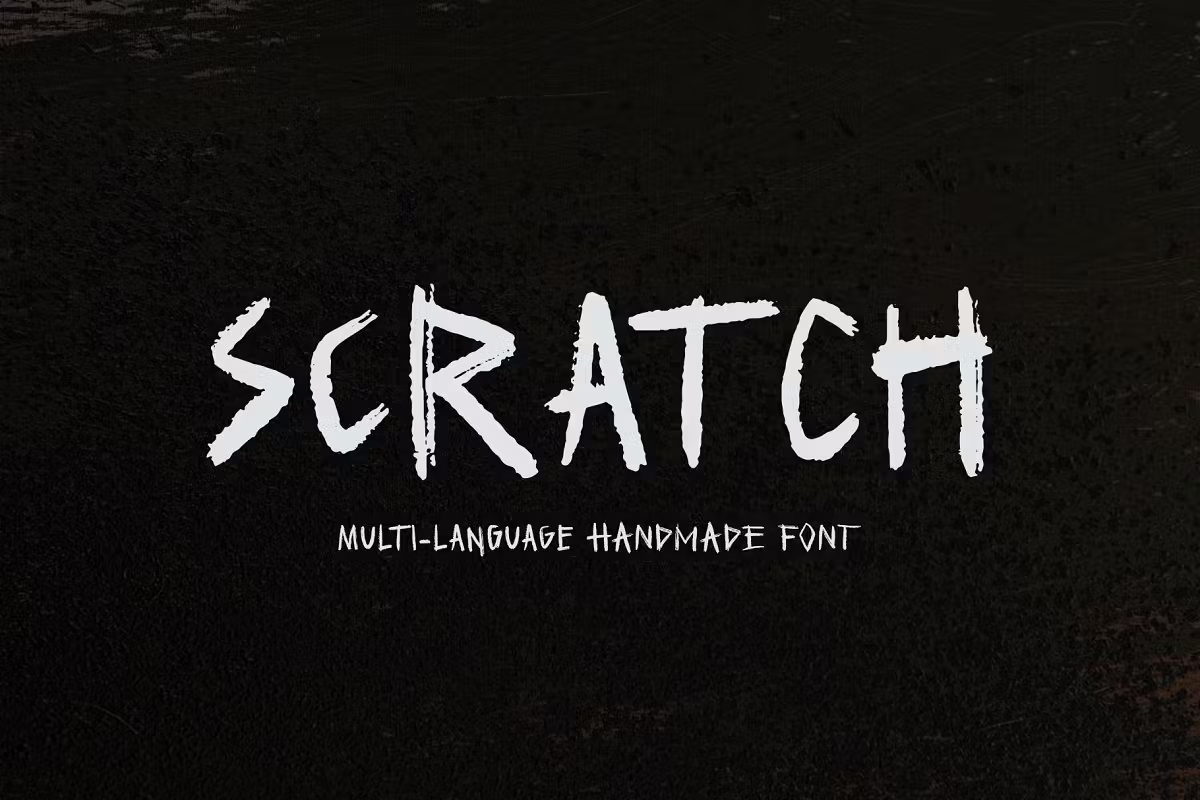 10 Scratched Fonts For a Rough Look - Graphic Pie