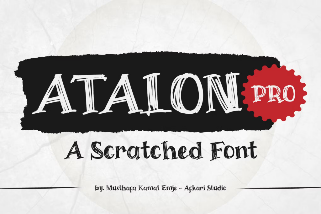 10 Scratched Fonts For a Rough Look - Graphic Pie