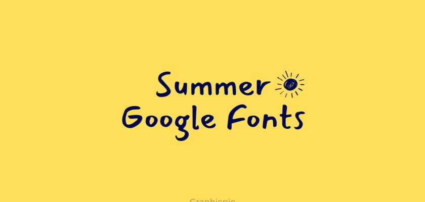 summer google fonts