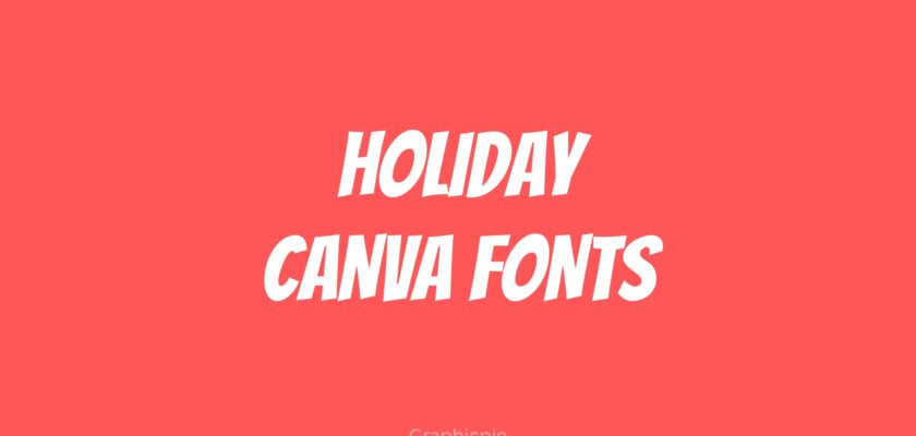 holiday canva fonts