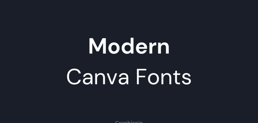 modern canva fonts